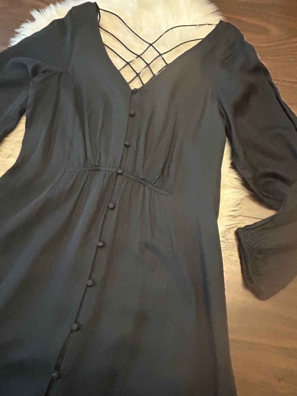 FREE PEOPLE ‘Later Days’ Boho Prairie Style Midi Dress - Picture 6 of 15
